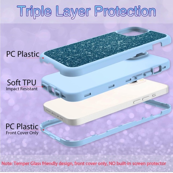 iPhone 14 Plus 6.7in Glitter Case - Picture 3 of 6